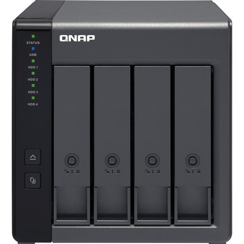 QNAP TR-004 4 x Total Bays DAS Storage System Desktop - Serial ATA/600 Controller - RAID Supported - 0, 1, 5, 10, JBOD RAI