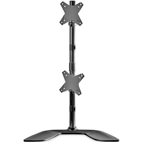 Monitorhalterung für zwei vertikal gestapelte Monitore, Ergonomischer Monitorarm für zwei VESA Monitore bis zu 27" und 8 k