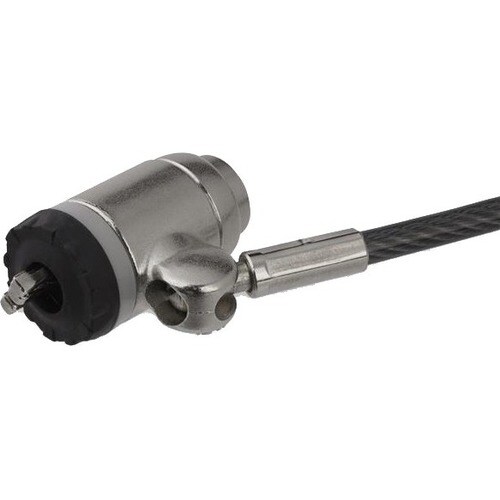 StarTech.com Keyed Cable Lock - with Push-to-Lock Button - 2 m (6.5') Steel Cable - Locking Cable for Laptop - Computer Ca