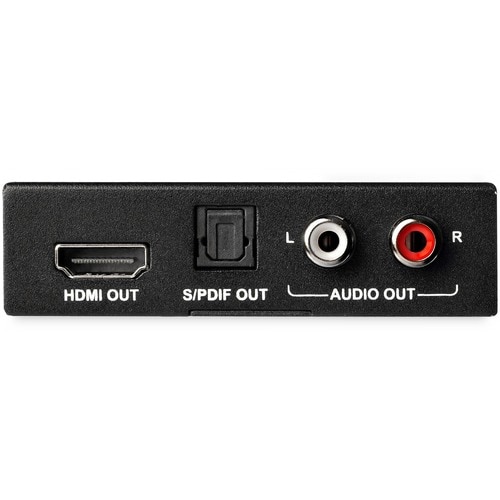 StarTech.com HDMI Audio Extractor with 40K 60Hz - HDMI Audio De-embedder - HDR - Toslink Optical Audio - Dual RCA Audio - 
