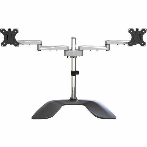 Monitorhalterung für zwei Monitore, Ergonomische Monitorstand für VESA Bildschirme bis zu 32" und 8 kg, Freistehend, gelen