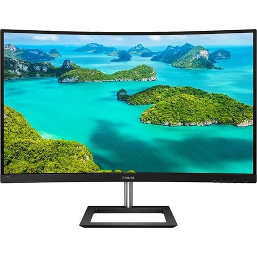 Philips 325E1C 32" Class WQHD Curved Screen LCD Monitor - 16:9 - Textured Black - 80 cm (31.5") Viewable - Vertical Alignm