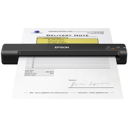 Escáner de superficie plana Epson WorkForce ES-50 - 600 ppp Óptico - 16 bits Color - 8-bits Escala de grises - Pórtatil - USB