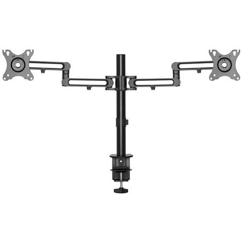 StarTech.com Desk Mount Dual Monitor Arm, Ergonomic VESA Compatible Mount for up to 32" (17.6lb/8kg) Displays, Desk/C-Clam