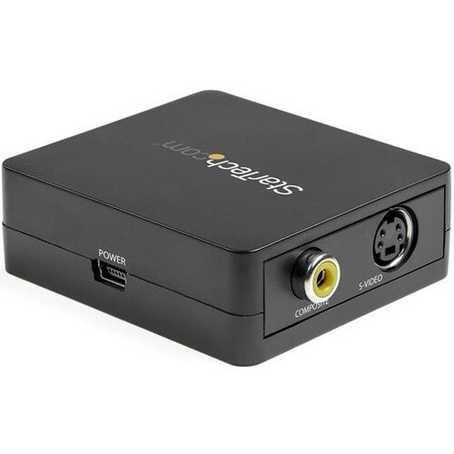 StarTech.com 1080p VGA to RCA and S-Video Converter - USB Powered - High Resolution VGA Input with Dynamic Scaling (VGA2VI