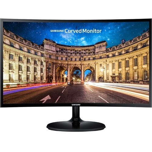 Samsung C27F390FHN 27" Class Full HD Curved Screen LCD Monitor - 16:9 - High Glossy Black - TAA Compliant - 27" Viewable -