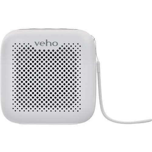 Veho MZ-4 Portable Bluetooth Speaker System - 5 W RMS - White - 100 Hz to 16 kHz - Battery Rechargeable - USB