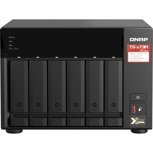 QNAP TS-673A-8G 6 x Total Bays NAS Storage System - 5 GB Flash Memory Capacity - AMD Ryzen V1500B Quad-core (4 Core) 2.20 