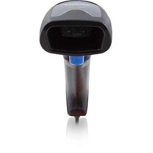 Handheld Barcode Scanner Kit - Cable Connectivity - Black - USB Cable Included - 398.78 mm Scan Distance - 1D, 2D - Imager