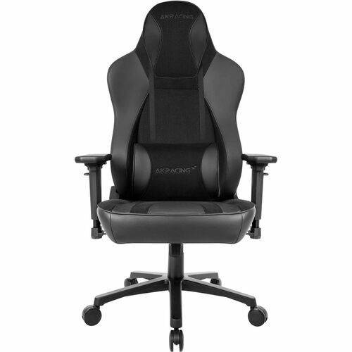 AKRacing Office Executive Chair - Adjustable Seat - Black Foam, Polyurethane, Suede Seat - Black Foam, Polyurethane, Suede