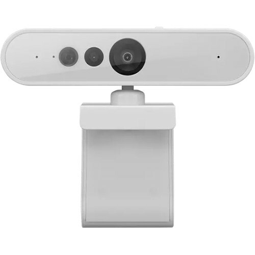Lenovo 510 Webcam - Cloud Gray - USB 2.0 Type A - 360° Angle - Microphone - For Computer, Notebook - Windows