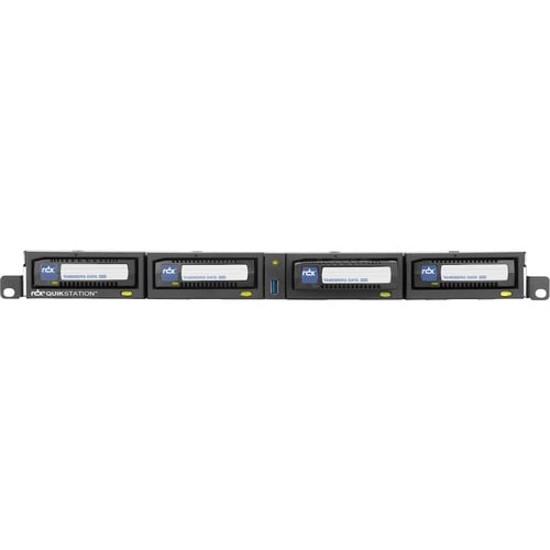 Overland-Tandberg RDX QuikStation 4 4 x Total Bays SAN Storage System - 1U Rack-mountable - 32 TB Supported HDD Capacity -