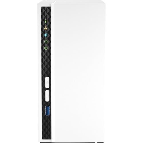 Sistema di memorizzazione SAN/NAS QNAP TS-233 - 2 x Vani totali - 4 GB Capacità memoria Flash - ARM Cortex A15 2 GHz - 2 G