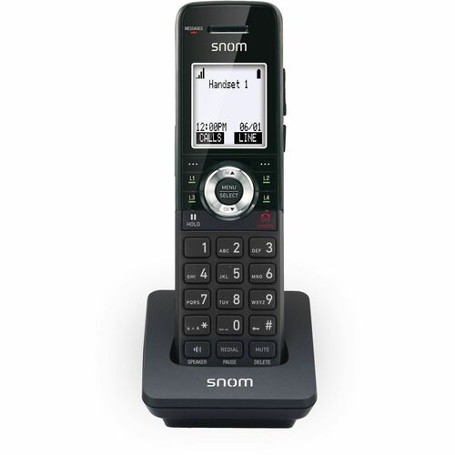 Snom M10 SC Handset - Wandmontierbar - Schwarz - Schnurlos - DECT - 4,6 cm (1,8 Zoll) Screen Size - Headset-Anschluss - 9 