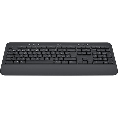 Logitech Signature K650 Keyboard - Wireless Connectivity - Spanish - QWERTY Layout - Graphite Grey - Bluetooth/RF - 5.1 - 