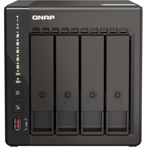 Système de stockage SAN/NAS QNAP Turbo NAS TS-453E-8G - 4 x Total de compartiments - 4 Go Flash Memory Capacity - Intel Ce