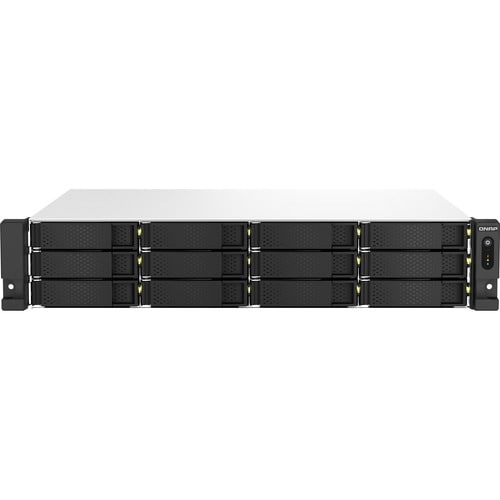 Sistema di memorizzazione SAN/NAS QNAP TS-1264U-RP-8G - 12 x Vani totali - 4 GB Capacità memoria Flash - Intel Celeron i5-