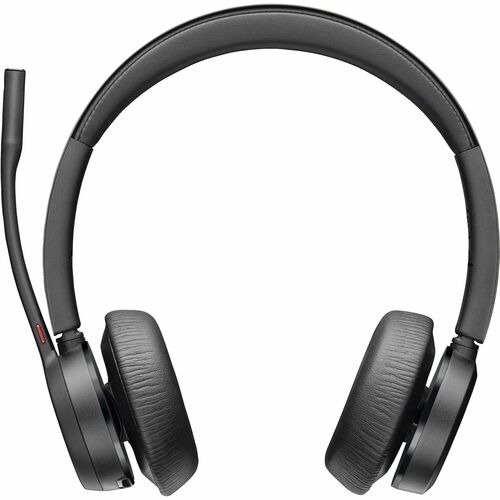 Poly Voyager 4300 UC 4320-M UC Kabel/Kabellos Auf den Ohren, Kopfbügel Stereo Headset - Schwarz - Microsoft-Teams-Zertifiz