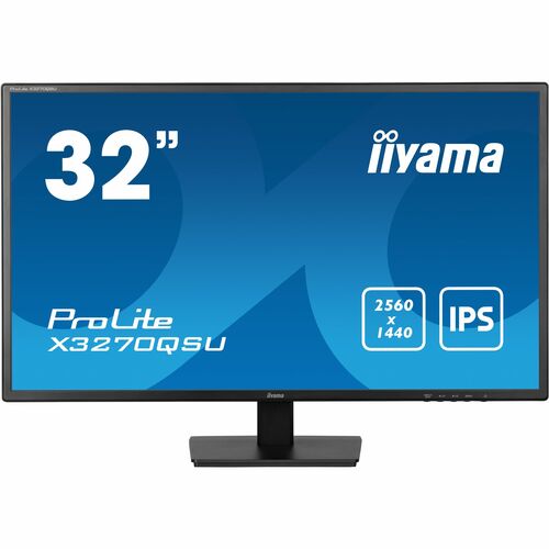 iiyama ProLite X3270QSU-B1 32 Zoll Class WQHD LED-Monitor - 16:9 Format - Mattschwarz - 80 cm (31,5 Zoll) Viewable - IPS-T