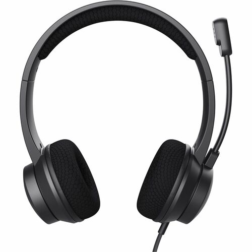 Trust Wired On-ear Stereo Headset - Black - Binaural - Ear-cup - 180 cm Cable - Noise Cancelling Microphone - USB Type C