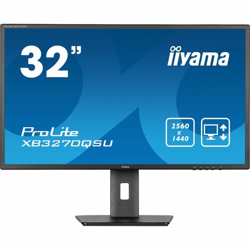 iiyama ProLite XB3270QSU-B1 32" Class WQHD LED Monitor - 16:9 - Matte Black - 80 cm (31.5") Viewable - In-plane Switching 