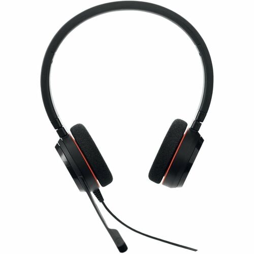 Casque Jabra Evolve 20 - Filaire - Design Supra-auriculaire, Sur tête - Stéréo - Couleur Noir - Certification Microsoft Te