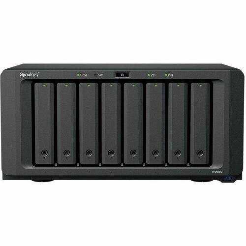 Synology DiskStation DS1825+ 8 x Total Bays SAN/NAS Storage System - AMD Ryzen V1500B Quad-core (4 Core) 2.20 GHz - 8 GB R