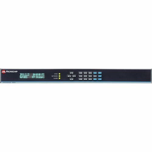 Microchip SyncServer S600 Network Time Server - SyncServer S600 with OCXO Oscillator, 10 GbE upgrade, Dual-corded, dual AC