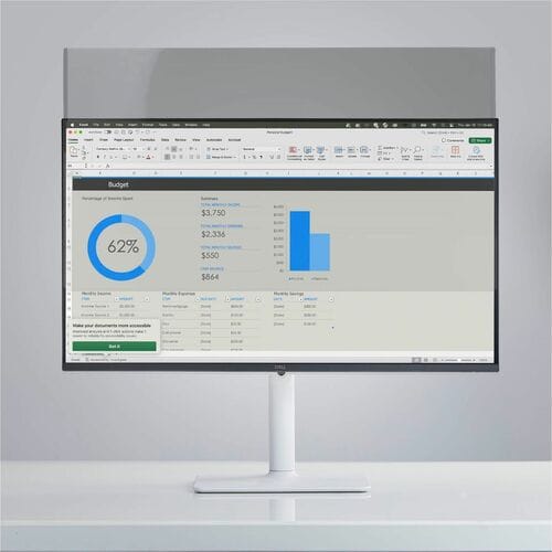 StarTech.com Plastic Anti-glare Privacy Screen Protector - Transparent - 1 - TAA Compliant - For 60.5 cm (23.8") Widescree