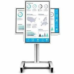 Peerless-AV® SR560-FLIP2 Display-Wagen - 40,82 kg Belastbarkeit - 4 Rollen - 101,60 mm Rollengröße - 889,3 mm Breite x 736