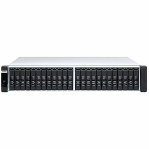 QNAP Enterprise ZFS NAS ES2486DC-2142IT-128G 24 x Total de compartimentos Sistema de armazenamento SAN/NAS - 4 GB Flash Me