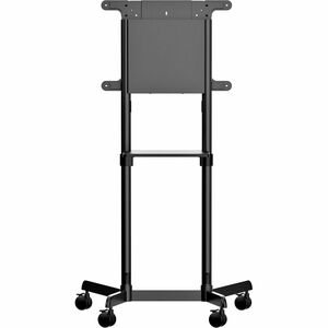 StarTech.com Mobile TV Cart, Portable Rolling TV Stand, 37-70 inch VESA Display Mount (154lb/70kg), Shelf & Storage, Rotat