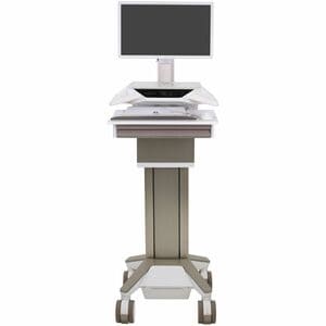 Ergotron CareFit Medical Trolley - TAA Compliant - 1 Drawer - 17.01 kg Load Capacity - 4 Casters - 12.70 cm (5") Caster Si