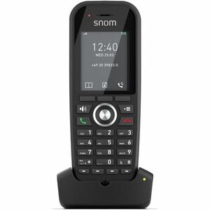 Snom M30 Handset - Schwarz - Schnurlos - DECT - 5,1 cm (2 Zoll) Screen Size - USB - Audio - 22 Stunde(n) Battery Talk Time
