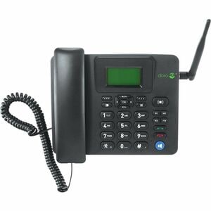 Doro 4100H 80 MB Desktop Cellular Phone - LCD 128 x 64 - 4G - Black - UNISOC UMS9117 SoC - 1 SIM Support - SIM-free - 1000