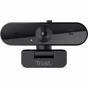 Trust - Webcam - 30 fps - Schwarz - USB 2.0 - 2560 x 1440 Pixel Videoauflösung - Autofokus - 92° Angle - Tischhalterung, S