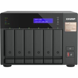 QNAP QVR Pro QVP-63B 36 Kanäle Kabel Videoüberwachungsstation - Netzwerk-Videorekorder - HDMI - Full HD Aufnahme