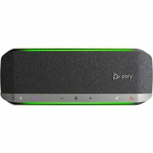 Poly Sync 40+ Kabel/Kabellos Bluetooth Freisprecheinrichtung - Microsoft Teams - Silber - 3 x Bidirektional Mikrofon¤ - 50