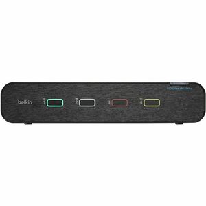 Belkin Universal 2nd Gen Secure KVM Switch, 4-Port Dual Head w/ CAC - 4 Computer(s) - 1 Local User(s) - 4K - 3840 x 2160 -