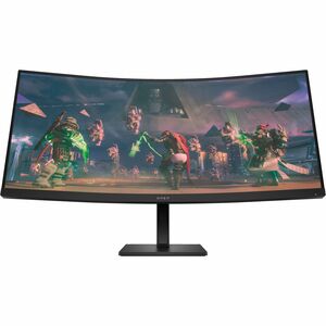 OMEN 34c 34" 等级 UW-QHD 曲面屏幕 电竞显示器 - 21:9 - 黑 - 86.4 cm (34") Viewable - 垂直对齐(VA) - Edge LED 背光 - 3440 x 1440 - 16.7百万 颜色 -
