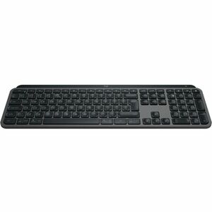 Logitech MX Keys S Keyboard - Compact - Wireless Connectivity - USB Interface - English (UK) - QWERTY Layout - Graphite - 