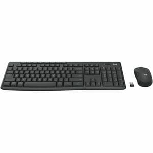 Logitech MK370 Robust Tastatur & Maus - Deutsch - Tastatur, Kabellos, Bluetooth USB Typ-A, Plunger, Graphit - Maus, Optisc