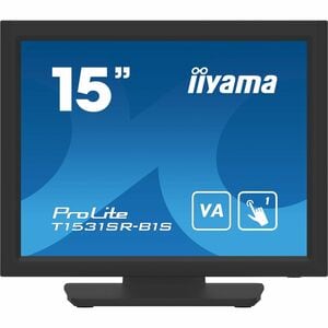 Moniteur LED à écran tactile iiyama ProLite T1531SR-B1S 15" Classe - 4:3 18 ms - 38,1 cm (15") Viewable - Dalle Tactile Ré