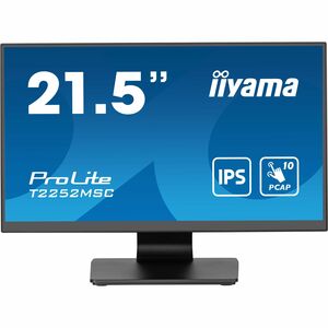 Moniteur LED à écran tactile iiyama ProLite T2252MSC-B2 22" Classe - 16:9 5 ms - 54,6 cm (21,5") Viewable - Dalle à Techno