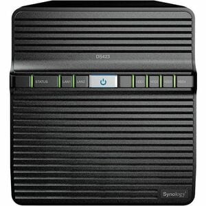 Synology DiskStation DS423 4 x Total Bays SAN/NAS Storage System - Realtek RTD1619B 	4-core 1.7 GHz - 2 GB DDR4 non-ECC - 