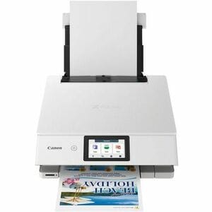 Canon PIXMA TS8751 Wireless Inkjet Multifunction Printer - Colour - White - Copier/Printer/Scanner - 4800 x 1200 dpi Print