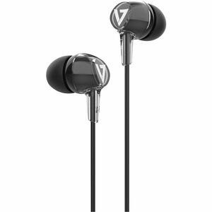 V7 HA220 Kabel Ohrhörer Stereo Ohrhörerset - Schwarz - Binaural - In-Ear - 20 Hz bis 20 kHz Frequenzgang - 121,9 cm Kabel 