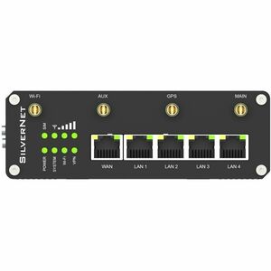 SilverNet iSITE Wi-Fi 4 IEEE 802.11b/g/n 2 SIM Ethernet, Cellular Modem/Wireless Router - 4G - WCDMA, LTE - Single Band - 