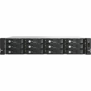 QNAP TL-R1200PES-RP 12 x Total Bays DAS Storage System - 2U Rack-mountable - 0 x HDD Installed - RAID Supported