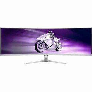 Philips Evnia 49M2C8900 49" (124.5 cm) Class Dual Quad HD (DQHD) Curved Screen Gaming OLED Monitor - 32:9 - Textured White